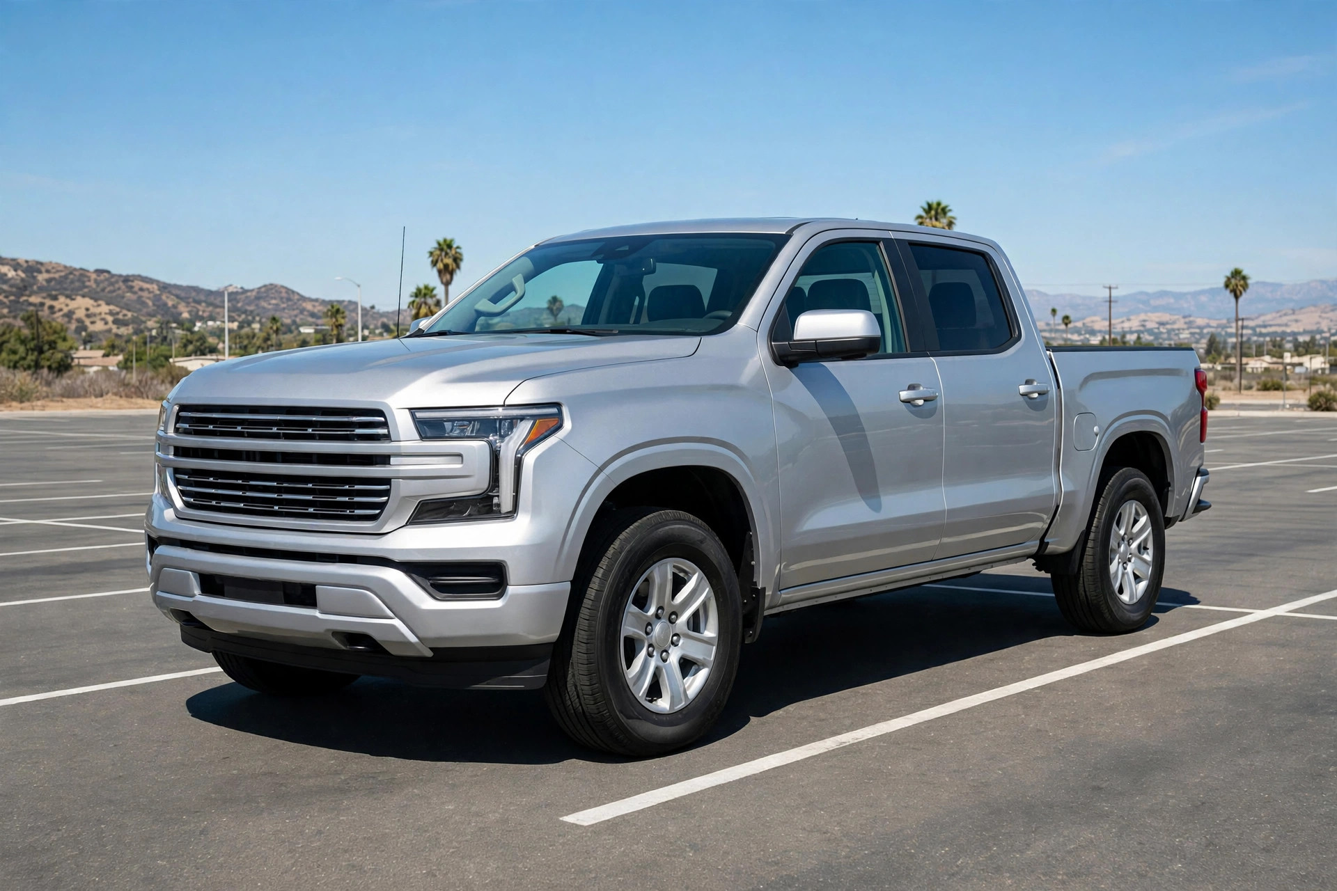 Pickup Ford F-150 plateada, el tipo de vehículo que el cazador de Imperia localiza en otros estados a mejor precio